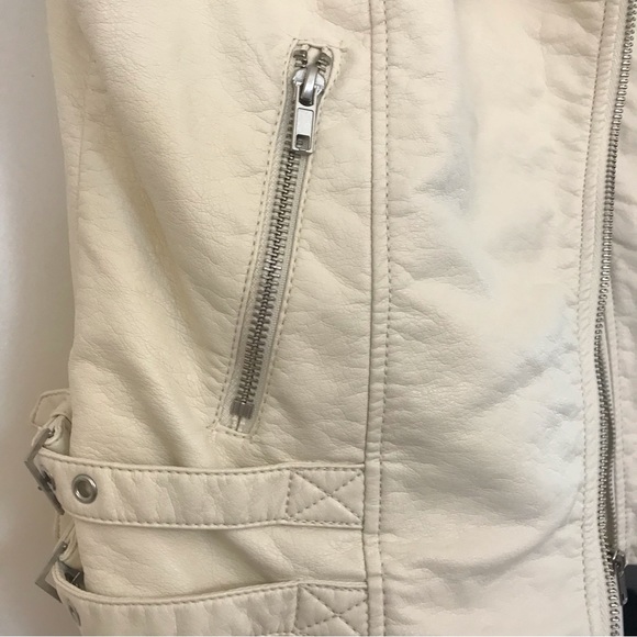 H&M Moto Cream Vest size 6 - Picture 4 of 7